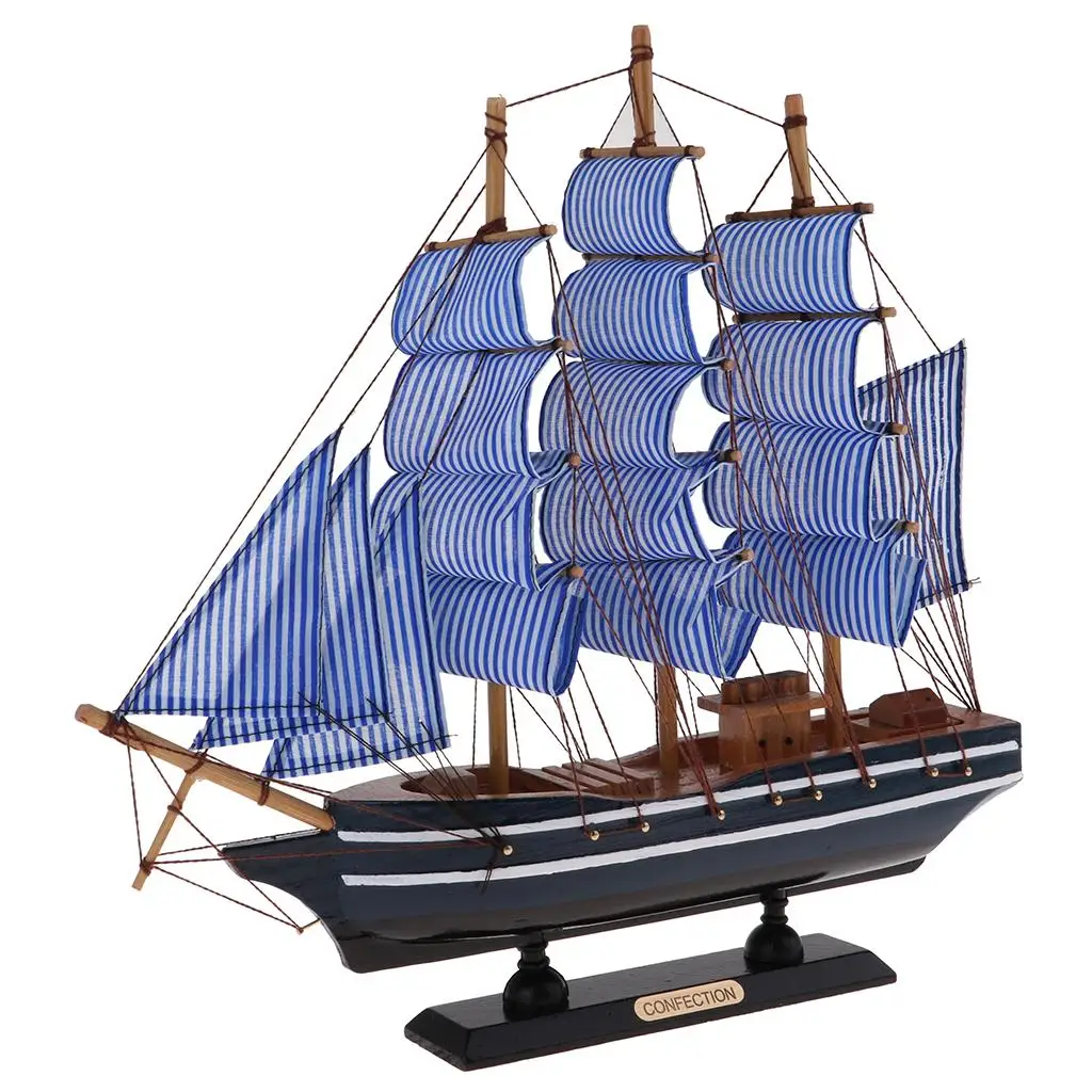 1 sailing model handcrafted wooden sailing boat model Mediterranean pirates made