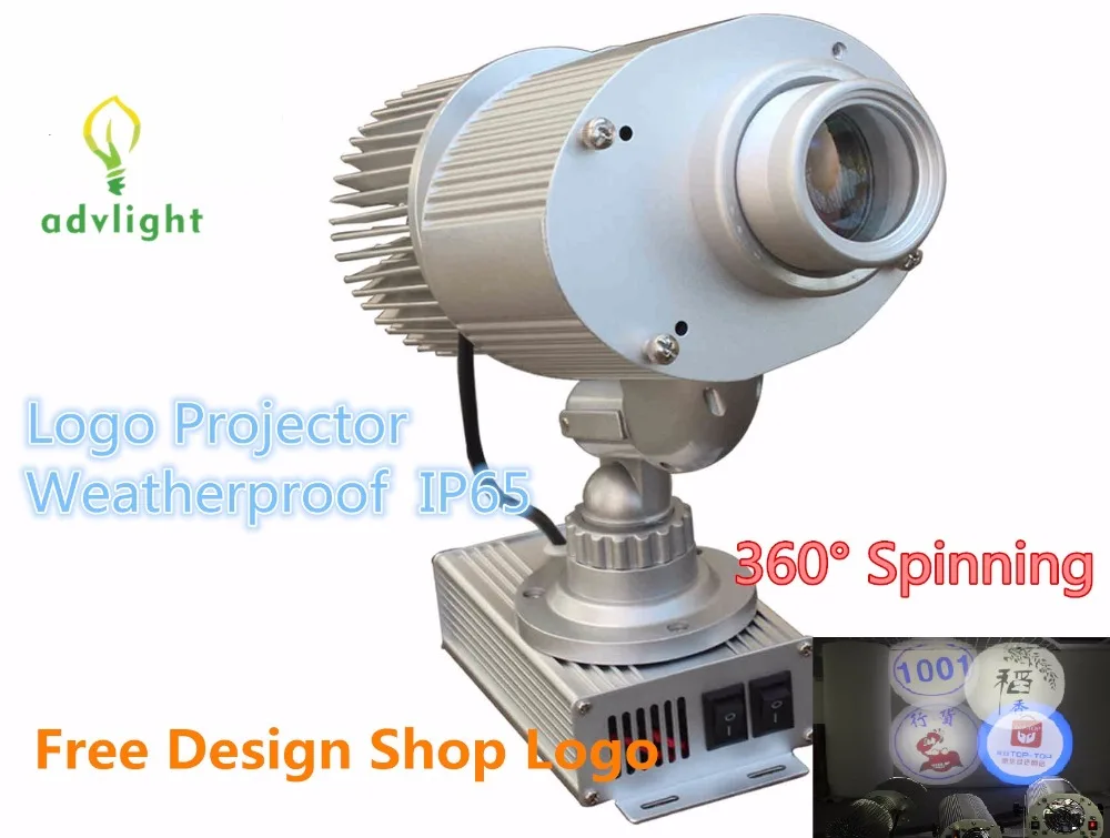 Logo Projector Advertising IP65 Waterproof Led Laser Spot Shop Outdoor Decoration Big Mall Market Bar KTV Restaurant Spinning