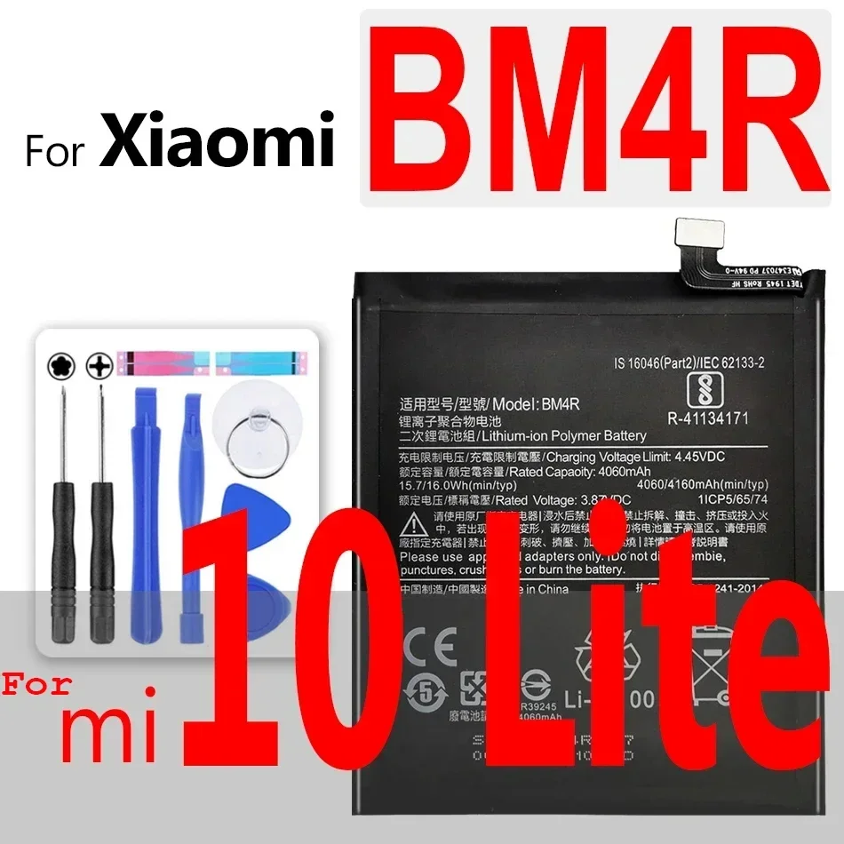 Battery For Xiaomi mi 8 Explorer mi 1 2 3 4 4i 4C 4S 5 5S 5X 6 6X 7 8 SE 9 9T 10 10X 2A A2 A3 Lite Plus BM3F