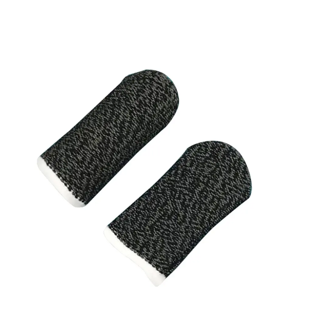 10ชิ้นตัวควบคุมหน้าจอกันลื่นปลอกเกมกันเหงื่อถุงมือเล่นเกมแบบ Type C ขอบสีดำสีดำ