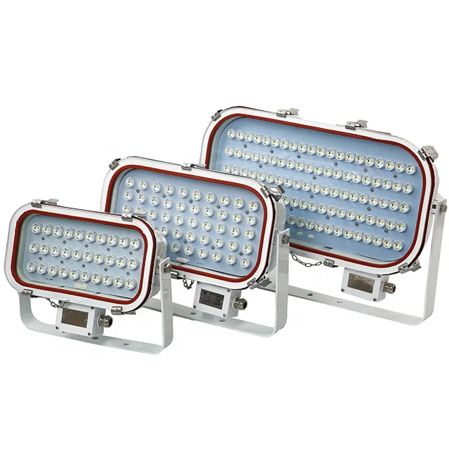 Aço inoxidável LED Flood Light para navio marinho, holofote ao ar livre, IP67 à prova d'água, TG20, outros suprimentos marinhos, 30W, 50W, 100W