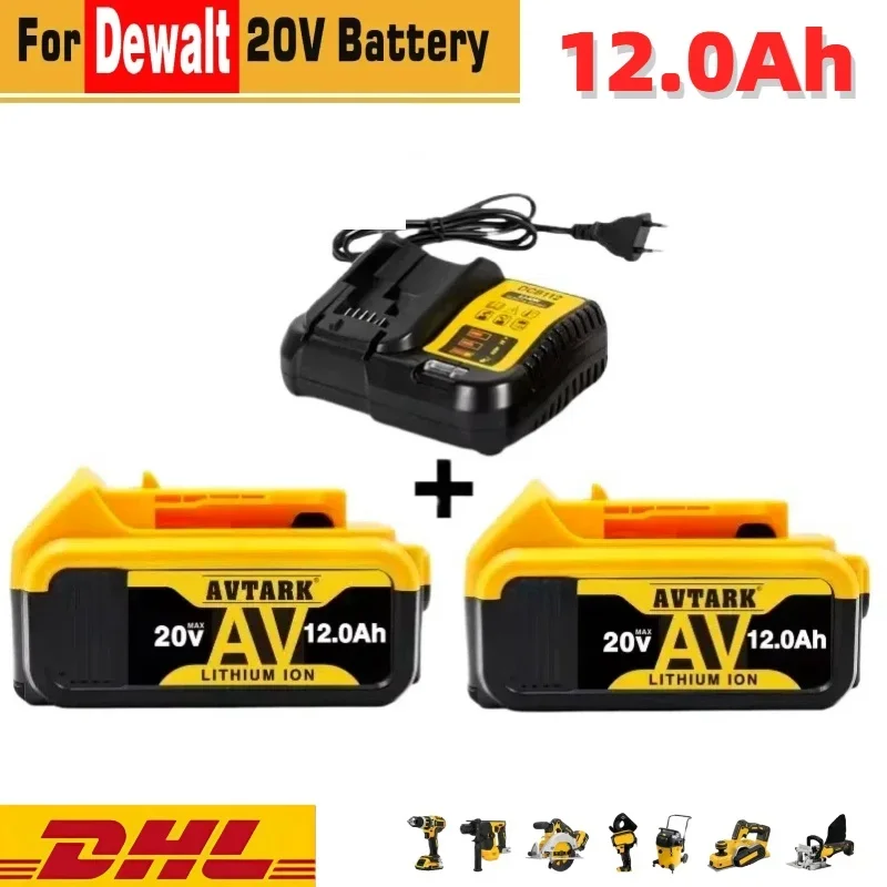 

For Dewalt 20V 12mAH lithium battery charge Hand drill electric wrench electric hammer angle grinder tool general accessories