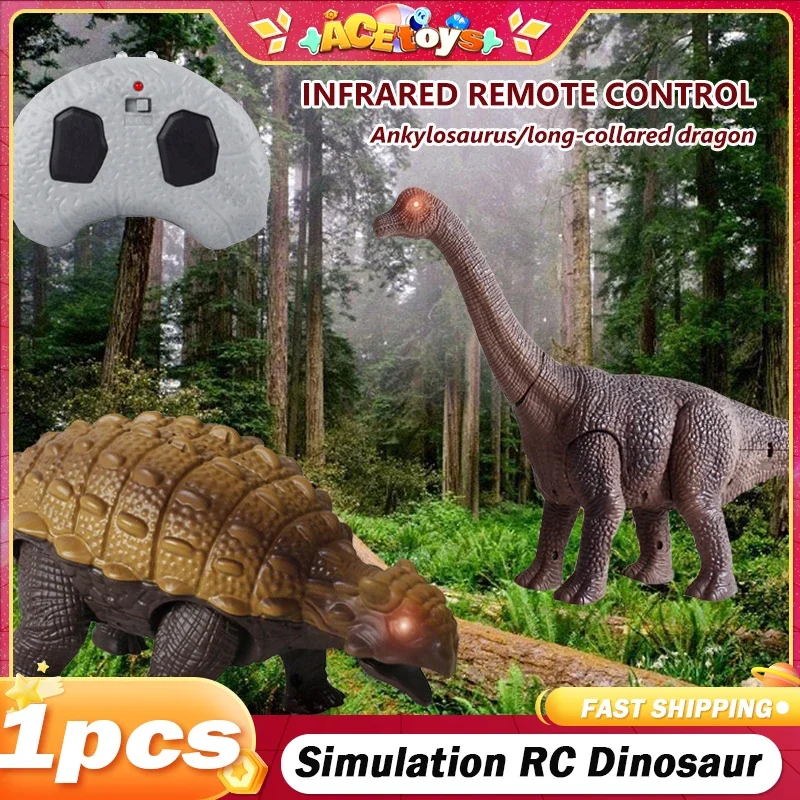 Simulation Remote Control Dinosaur Ankylosaurus Creative Animal Novelty Puzzle Model Prehistoric Animal Model Christmas Gifts