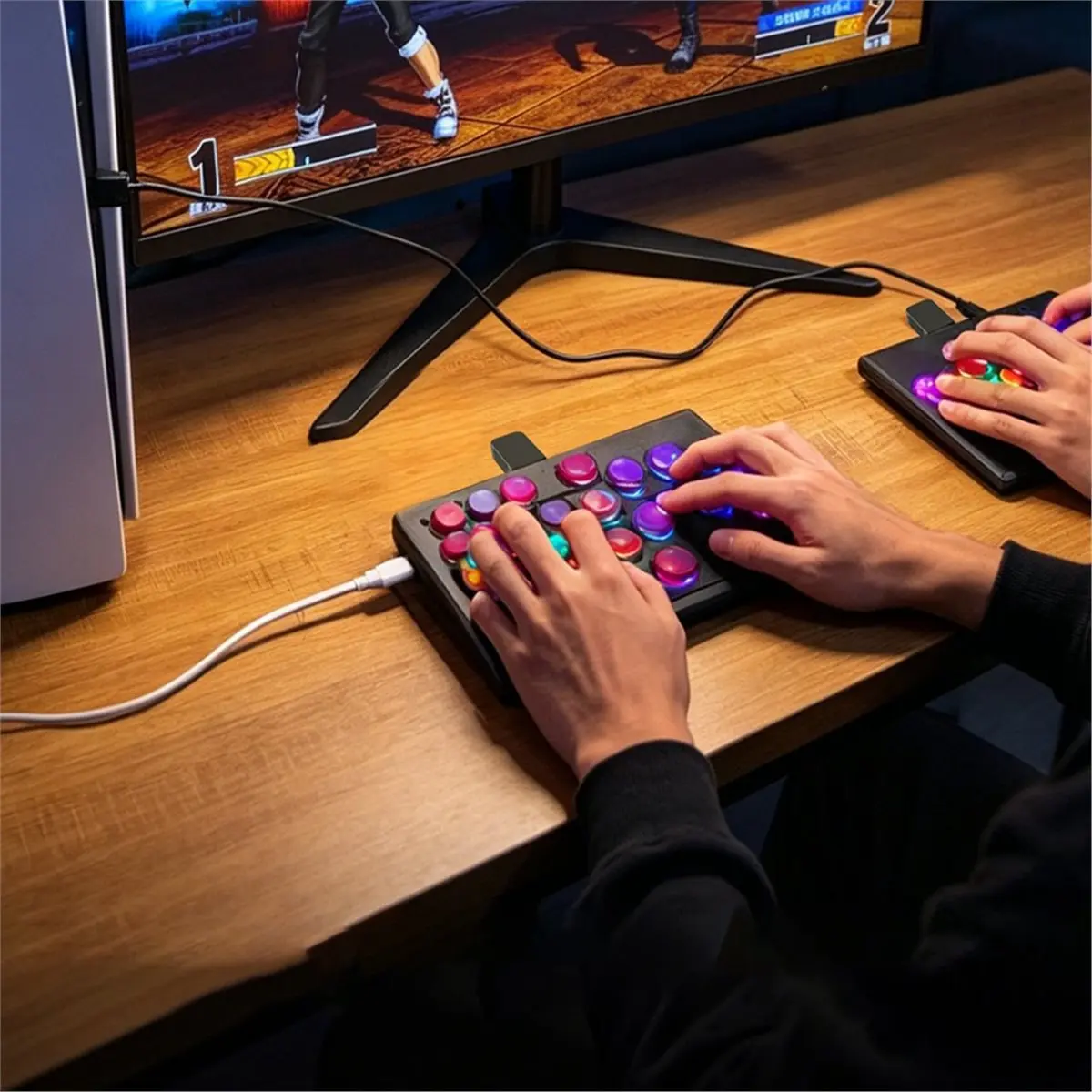For Keyboard and Mouse Converter Fight Stick Converter Game Controller Adapter for Fighting & FPS Games