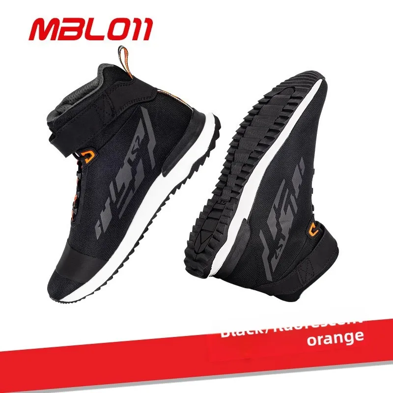 

LS2 Summer Motorcycle Riding Boots Anti-drop and Wear-resistant Road Short Boots Motorcycle Commuter Locomotive Riding Shoes