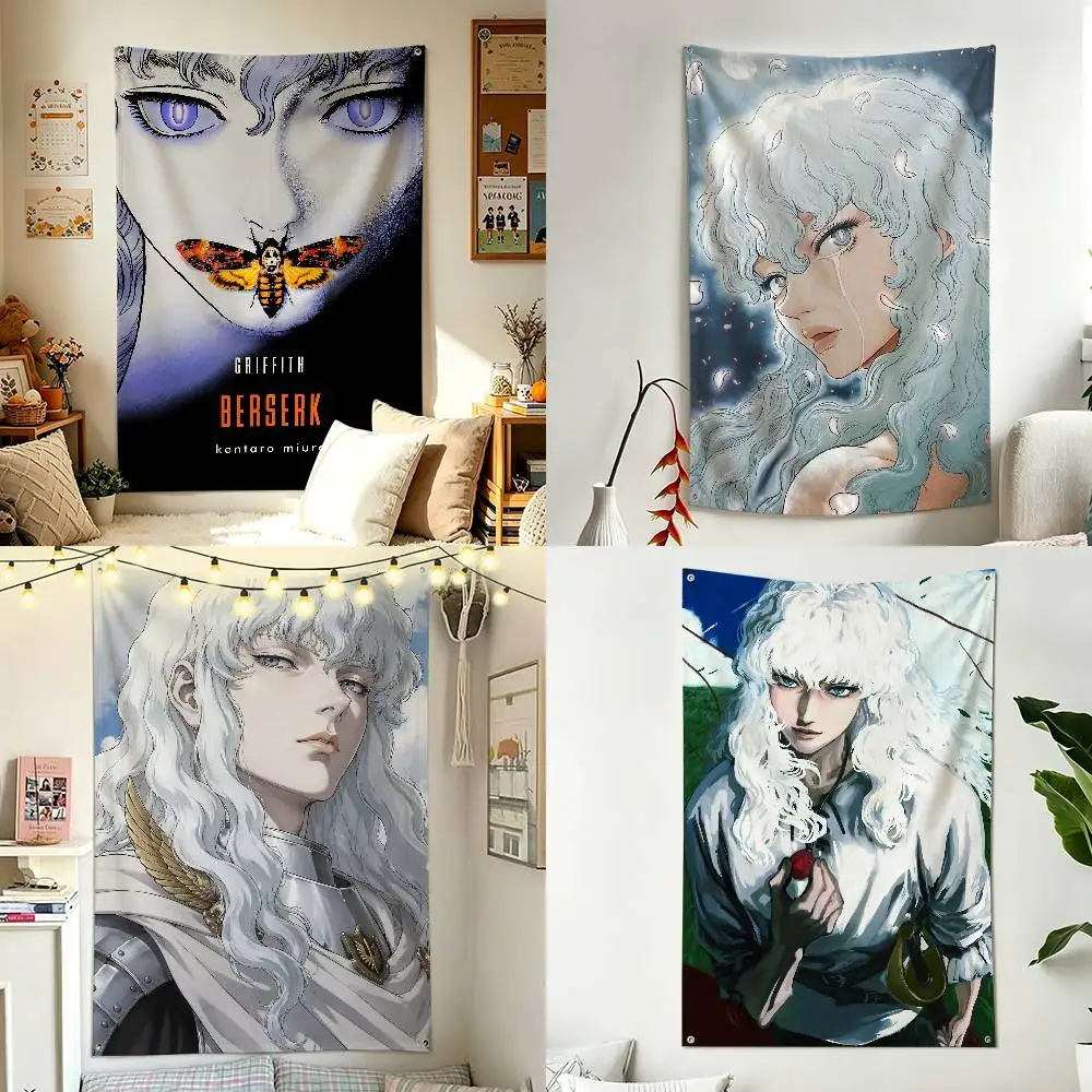 G-Griffith B-Berserk Manga Home Decor Wall Hanging Vertical Flags Indoor Outdoor