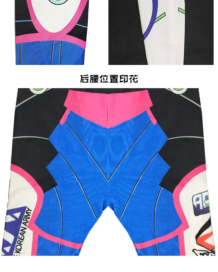 Costume de cosplay OW DVA pour femme, jeu, combinaison, tenue, uniforme, batterie, Halloween, carnaval, zentai trempé