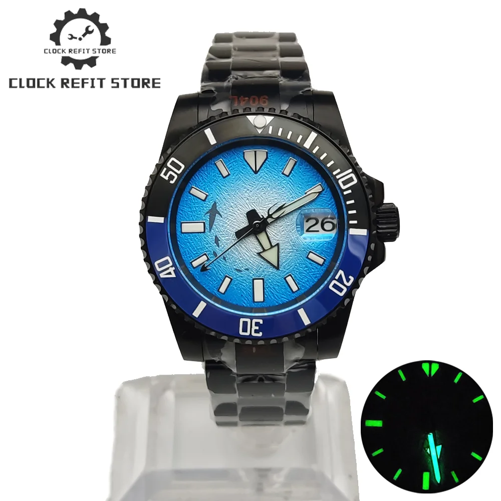 Montre à cadran nickel é créatif personnalisé pour homme, montre étanche, super Shoous, date, dos solide, 41mm, NH35A