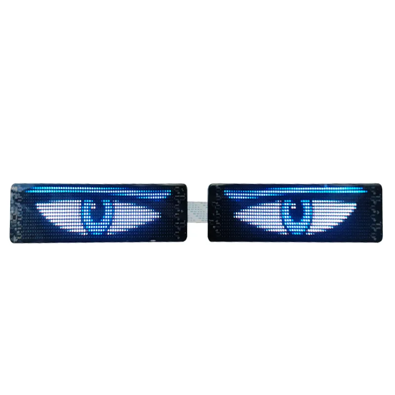 Led Flexible Display App Bluetooth Auto Werbung Devil'S Eye Intelligente Auto Aufkleber Atmosphäre Lkw Augen