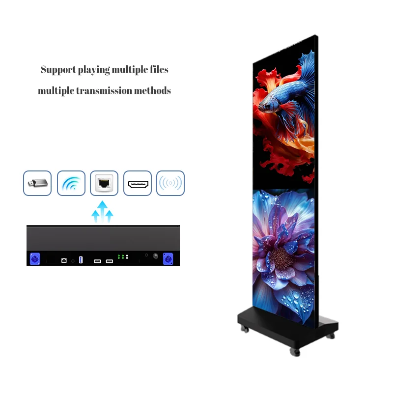 Hot Sale Removable Foldable Wall Advertising Led Board 2.5mm 1.8mm 1.5mm 1.25mm Indoor Video Poster Led Screen Display
