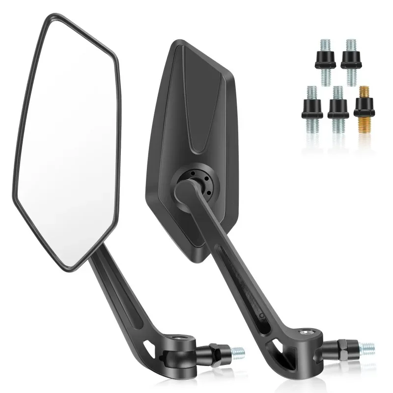 Motorcycle Handlebar Mirror Rearview Motorbike Bars End Mirror Cafe Racer Scooter Moto Mirrors 8/10mm for Yamaha Suzuki Kawasaki image 6
