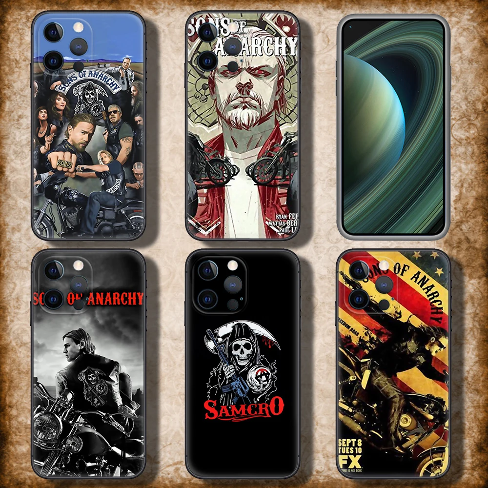 Y296 sons of anarchy season 7 Soft Case for Xiaomi Mi A1 A2 A3 9T Pro Poco F1 F2 F3 GT M2 M3 M4 M5 C40 X2 X3 NFC X4 pro