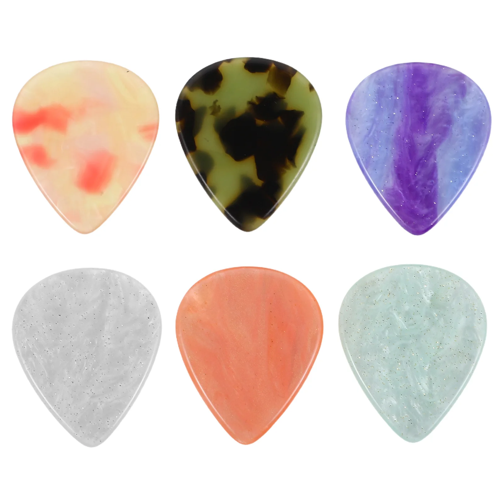 

6 Pcs Resin Guitar Pick Picks and Bass Accessories for Acoustic Supply Musical Instrument