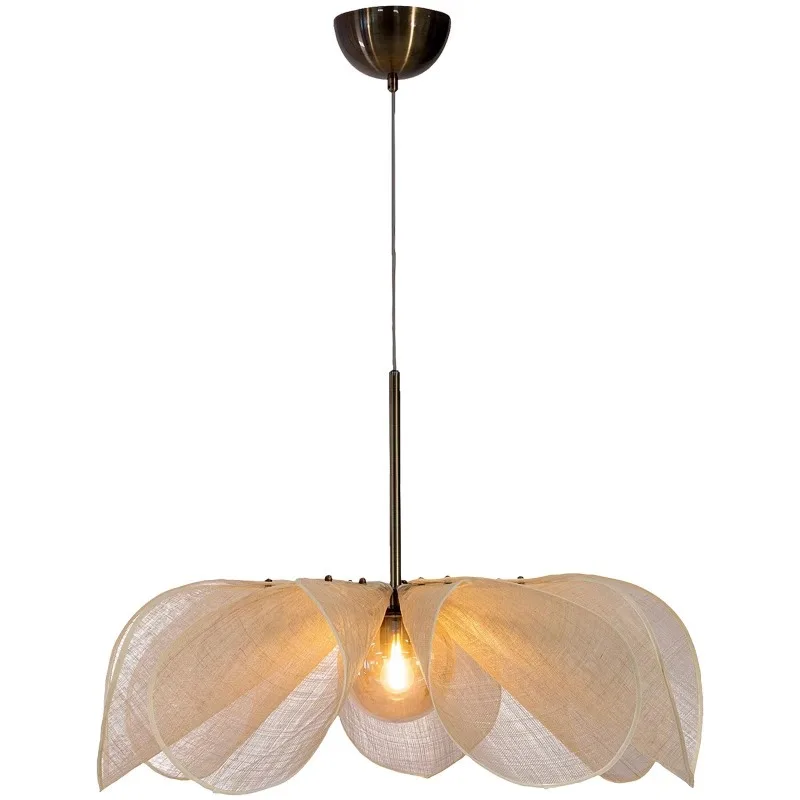 

Japanese Wabi-Sabi Vintage Fabric Pendant Light - Ceiling Mood Lamp for Living Room/Restaurant/Hotel