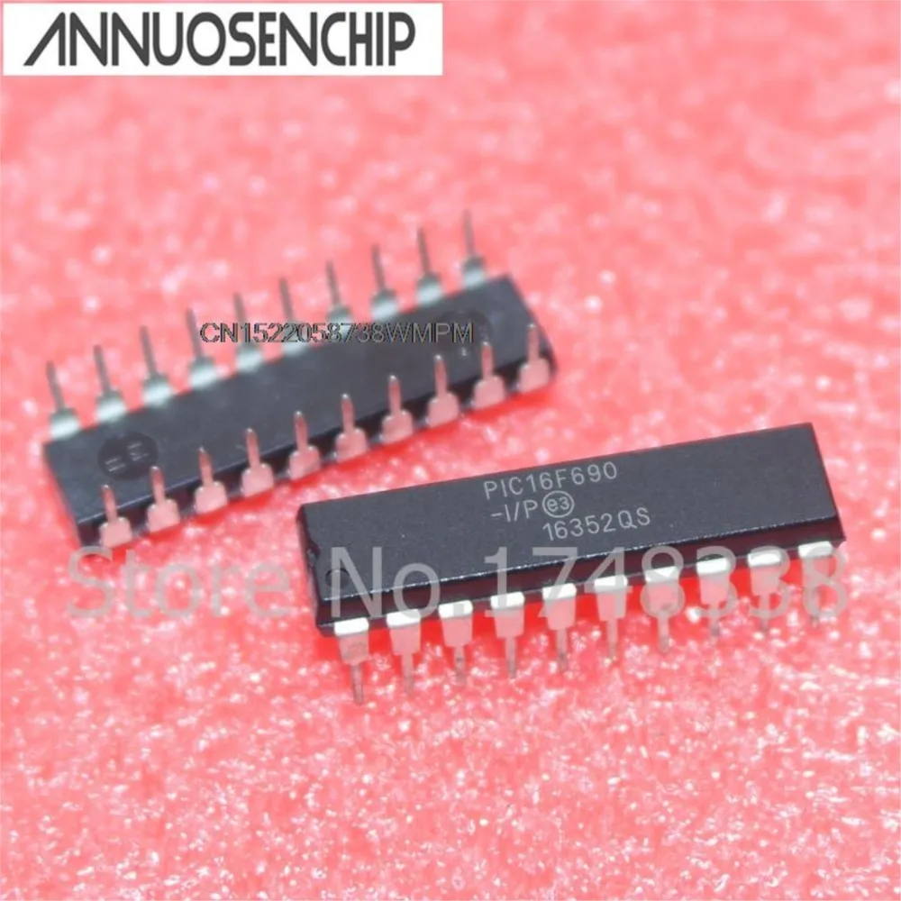 10PCS New and Original MCU PIC16F690 DIP-20 PIC16F690-I/P