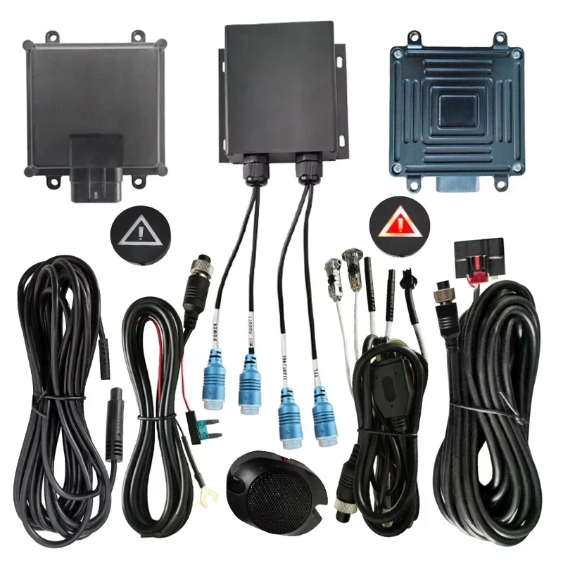 detect people vehicle nearby collision warning truck camera monitor Blind spot detection system