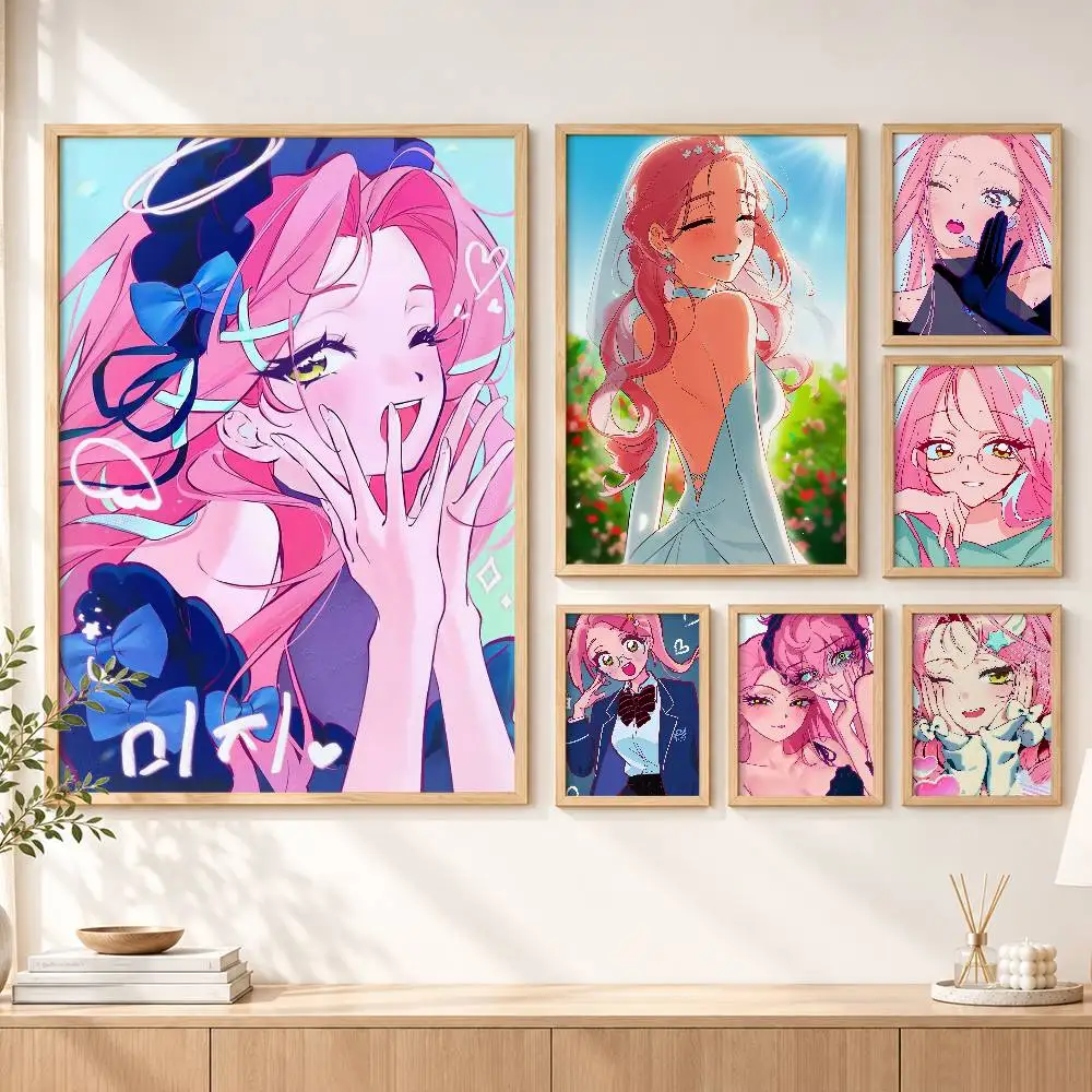 Cute M-Mizi A-Alien S-Stage Poster HD Self Adhesive Waterproof Wall Art Ideal for Home Office Dorm Gift Customizable