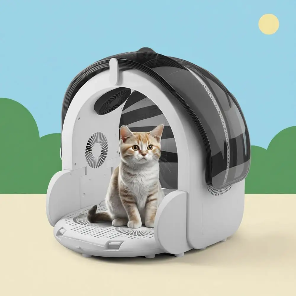 

Автоматический фен для кошек и маленьких собак, складной, большой емкости, 8 высокоскоростных режимов, 360° вращение. ° Airlow, контроль температуры