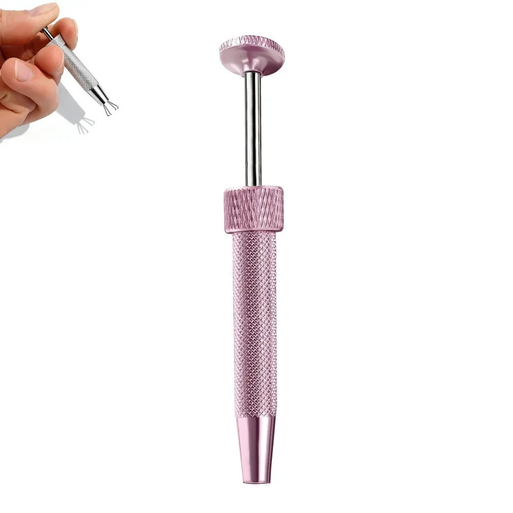 1/2pcs Stainless Steel Piercing Ball Grabbers 4-Prong Anti-Slip Multifunctional Claw Tweezers Precision Professional