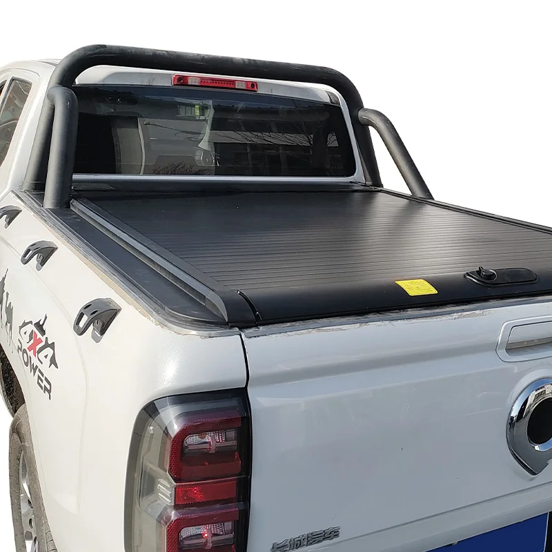 

Pickup Truck Cover Retractable with Lock Hard Aluminum Alloy Ranger Tonneau Cover for GWM Kingkong Poer