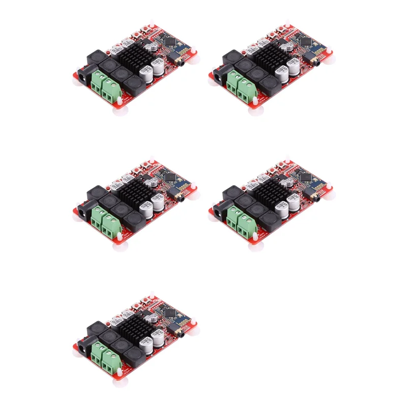 【MUST-HAVE】5X TDA7492 50Wx2 Digital Dual Channel Amplifier Module Stereo AMP Board With CSR8635 Bluetooth V4.0 Receiver