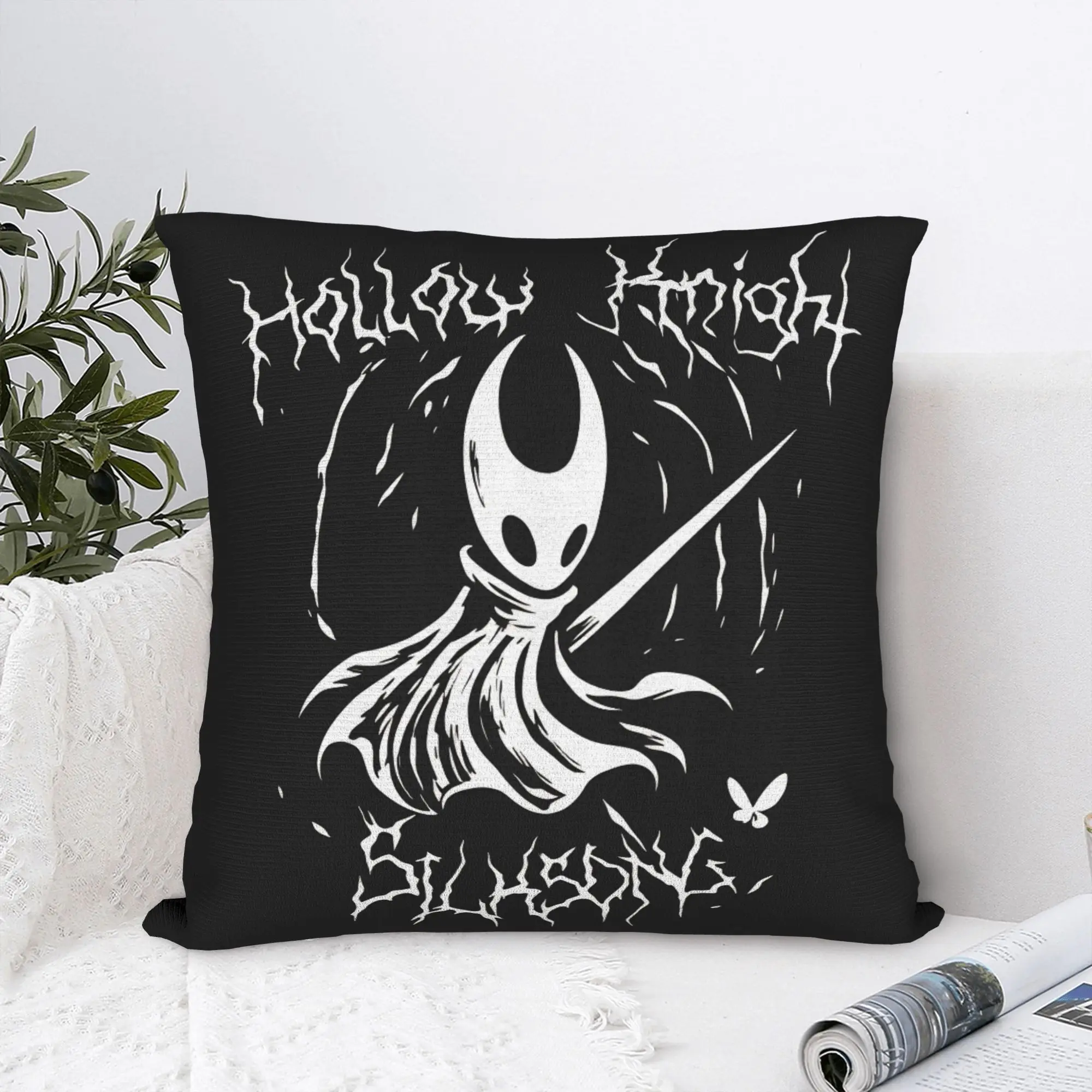 Hollow Knight Silksong Pillow Case  Square Pillow Cover For Sofa Car Home Decor Morden Cushion Cover