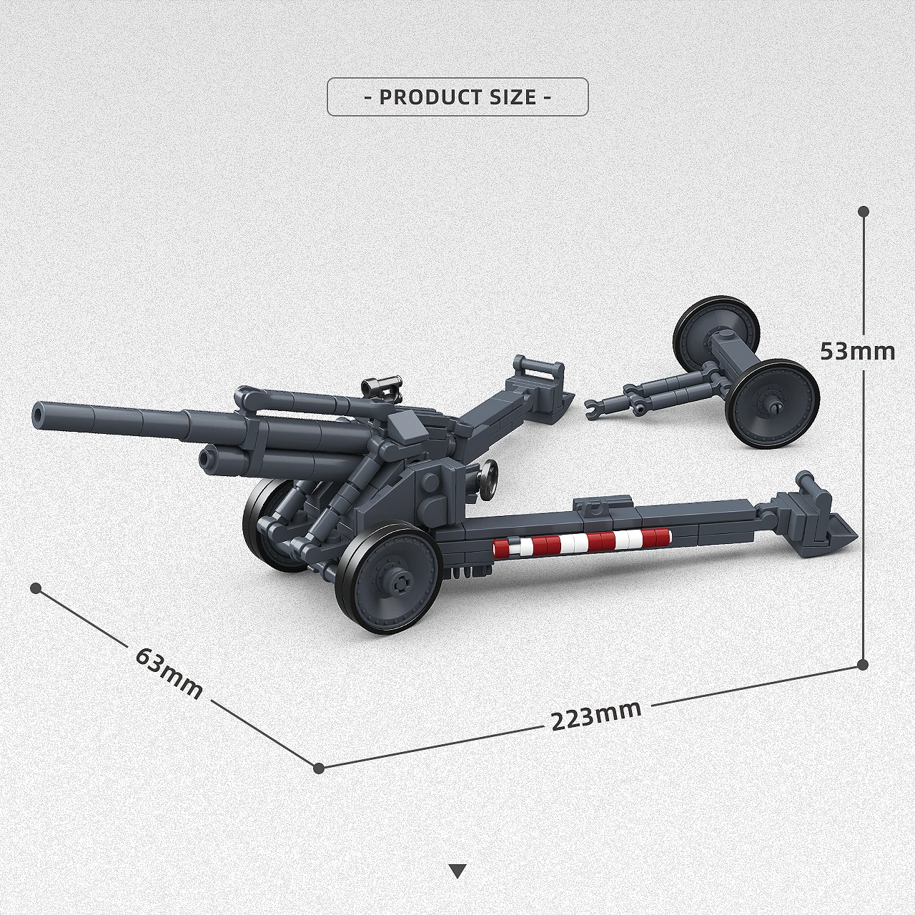 SFH18 Howitzer 15 Centimeter Model Assembly Boy Toy Gift