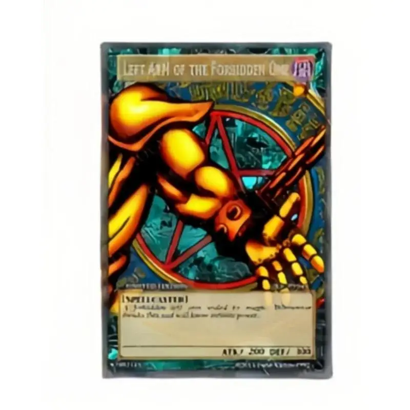 Yu Gi Oh card Exodia Right Leg Left Arm of The Forbidden One English Version 5 Sheets DIY Action Toy Figures Game Collection