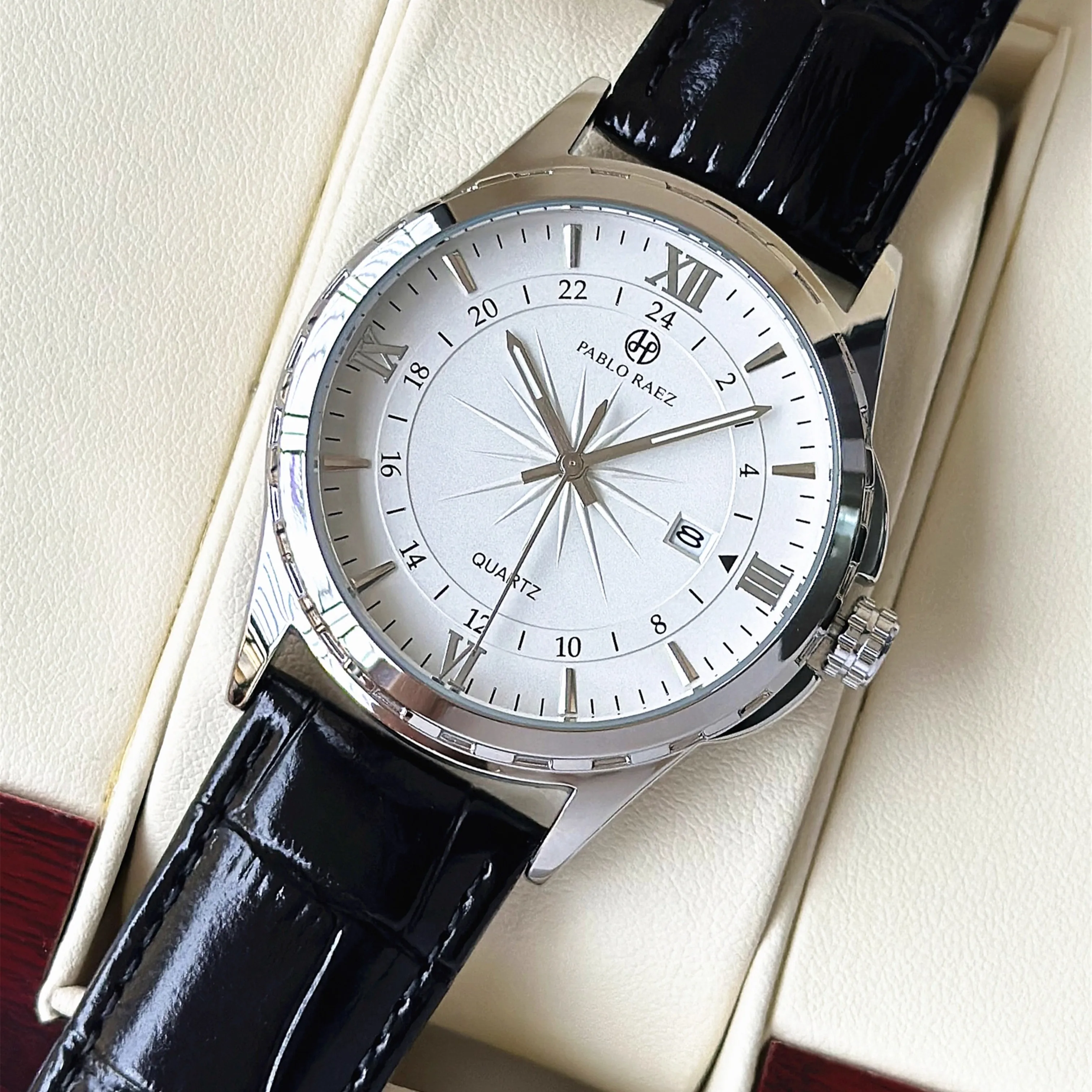 ผู้ชายนาฬิกาควอทซ์ลําลองระดับไฮเอนด์นาฬิกากันน้ําผู้ชายแฟชั่นมูลค่าสูงนาฬิกาเยาวชนนาฬิกาควอทซ์อัตโนมัติ