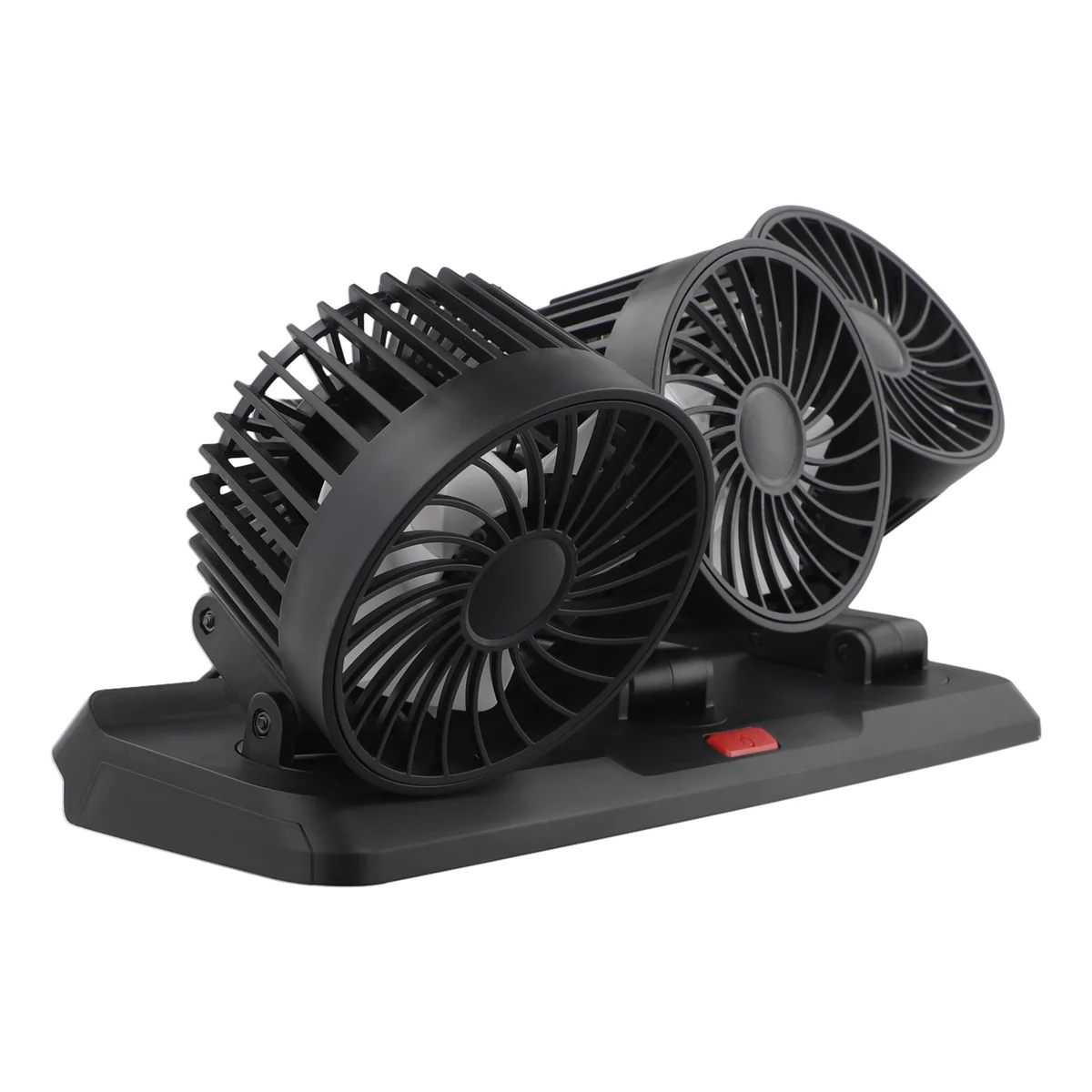 

A82T-Car Fan Triple Heads Car Fan 5V with USB Cable Car Fan Powerful Cooling Dashboard Three-Speed Adjustable