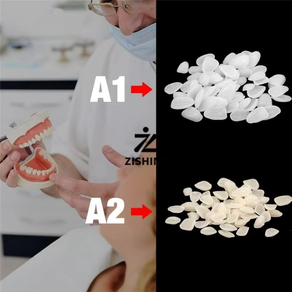 Dental Anterior Temporary Veneers Resin Teeth Whitening Material A1 A2 Shade Cosmetic Tooth Restorative Dentistry Supplies