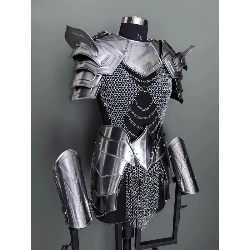 

Handmade Medieval, Vintage, Brave Female Warrior Cosplay Steel Chainmail