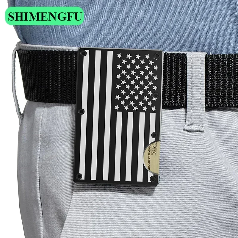 Luxury Minimalist Slim RFID Blocking Wallet for Men Cashback Credit Card Holder - Carteira Cartera Tarjetero Hombre