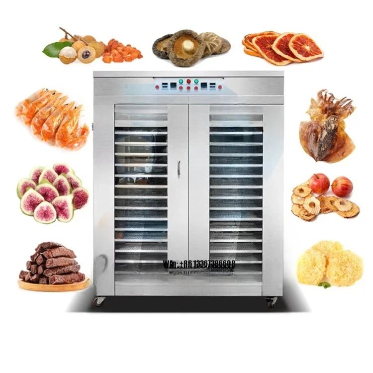 Commercial Dry Fruit Snacks Machine Alfalfa Dehydration Ginger Rack Air Dryer for Food Plant