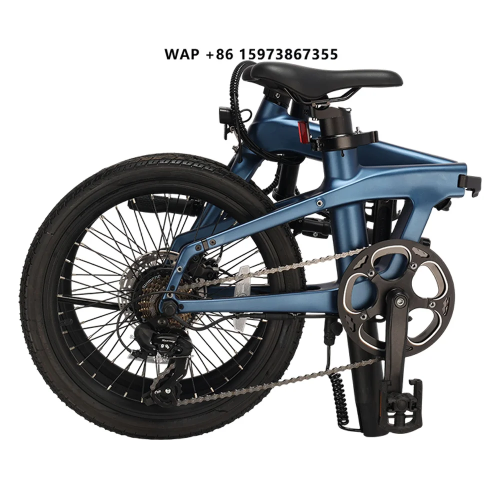 

20 Inch Carbon Folding Electric Bike 250W Torque Sensor 36V Lithium Battery 7 Speed Foldable Lightweight Urban E Bike