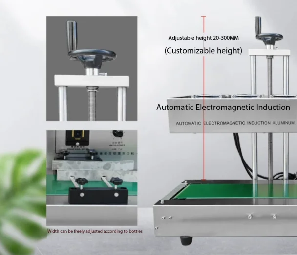 Automatic Continuous Sealer Electromagnetic Induction Sealing mahine Aluminum Foil Bottle Cap Sealer 220V