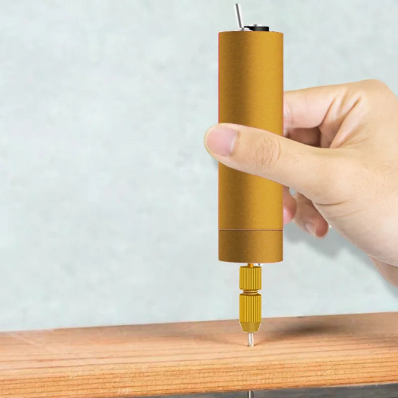 Perceuse à main professionnelle avec 3 mèches, mini perceuses électriques, déterminer Micro- USB