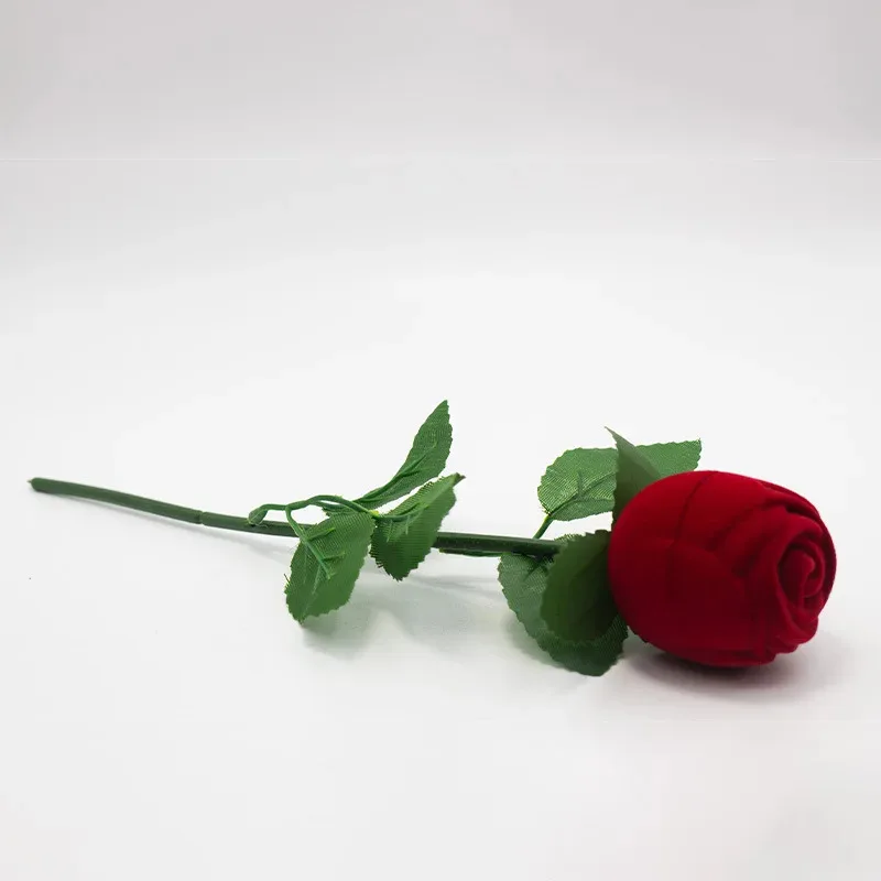 1pc Simulated Rose Ring Box – Rose Bouquet Engagement Ring Presentation Box - view 4