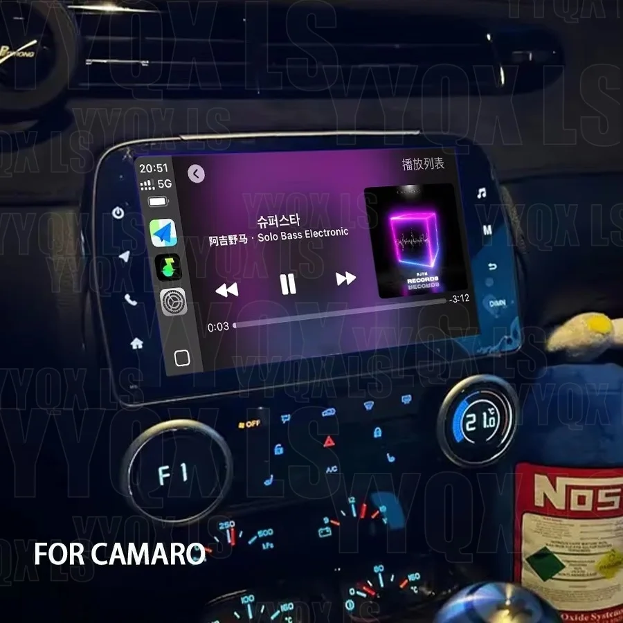 Car Radio For Chevrolet Camaro 2008-2015 Screen Android 14 Multimedia Player Wireless Carplay GPS Navigation Head Unit