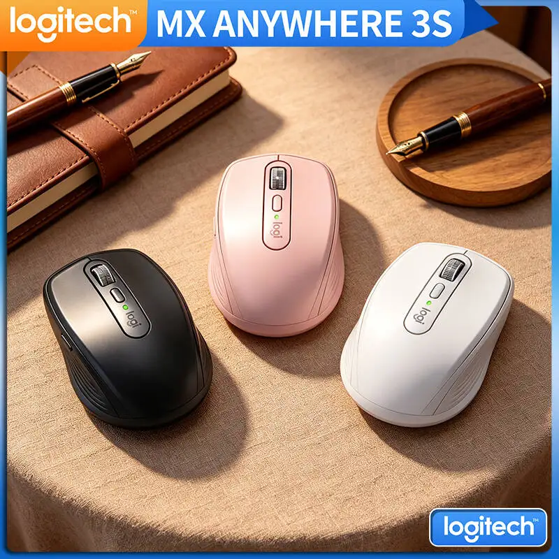 Logitech MX Anywhere 3S Creator Mouse - 8K DPI, MagSpeed Scroll, 3-Device Bluetooth, USB-C Charging, Office Ready Build