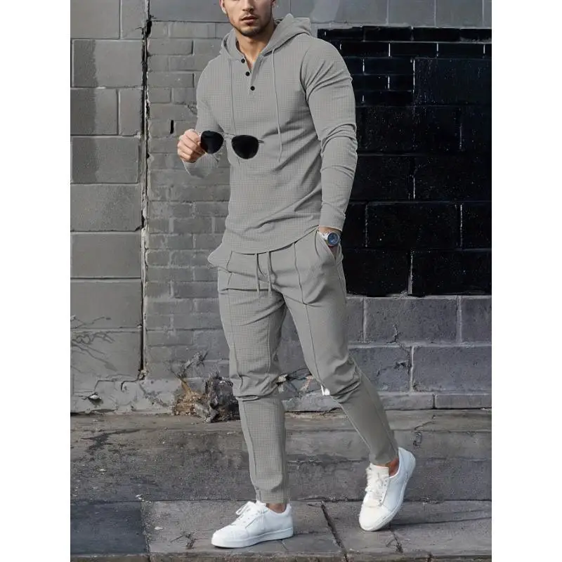 

Men's Pure Color Sportswear Set Outdoor Casual Seven Sleeve Length Spring Summer Autumn Winter Four Seasons No Brand Register...