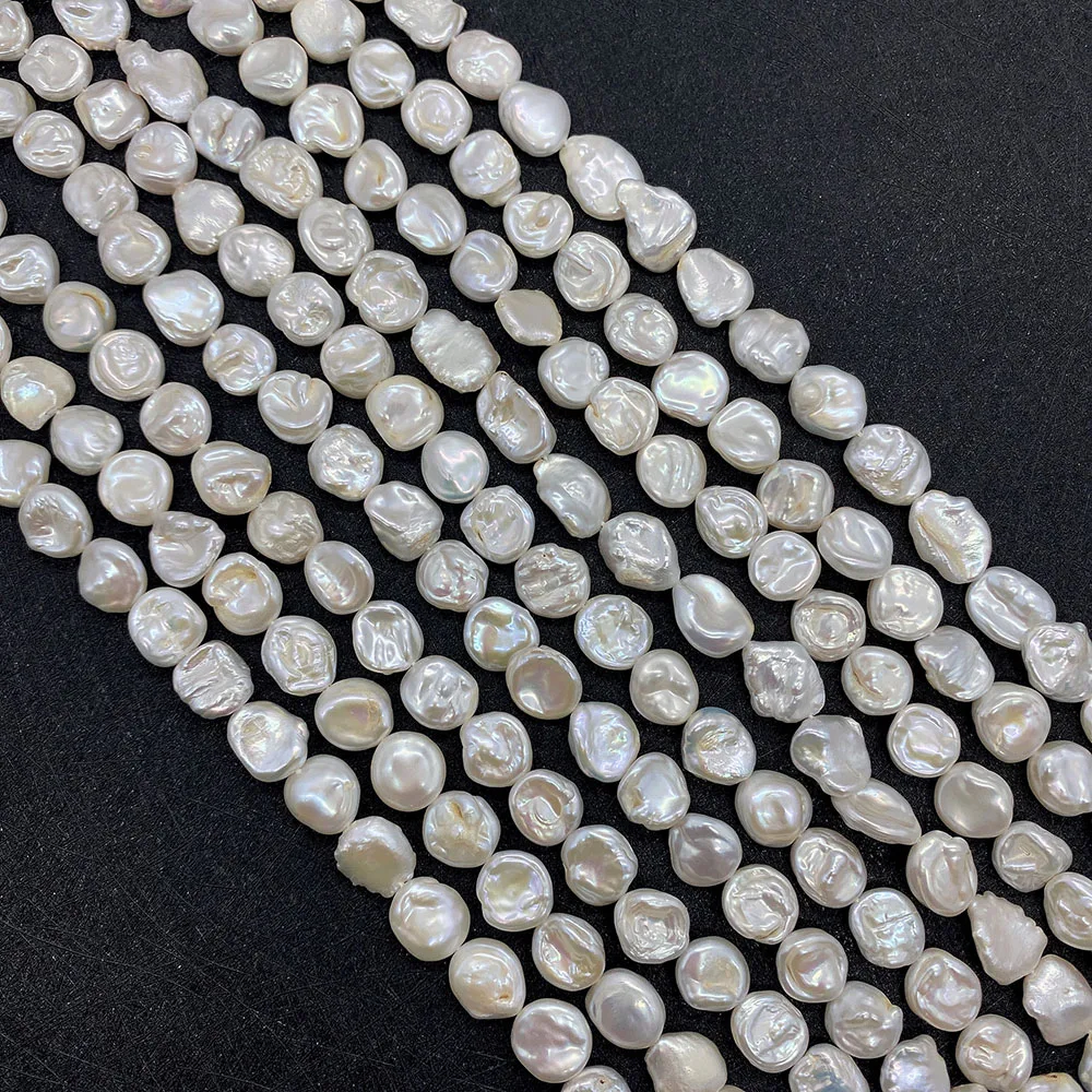 

Natural Freshwater Pearls High Gloss Irregular Baroque Beads 9-10mm Jewelry Making DIY Necklace Bracelet Accessories Gift