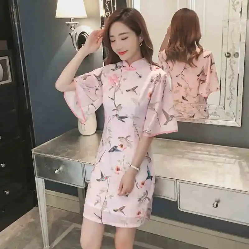 Chinese traditional Chinese style aodai cheongsam Vestido China Oriental dress Vietnam clothing qipao Dai dress ff2770