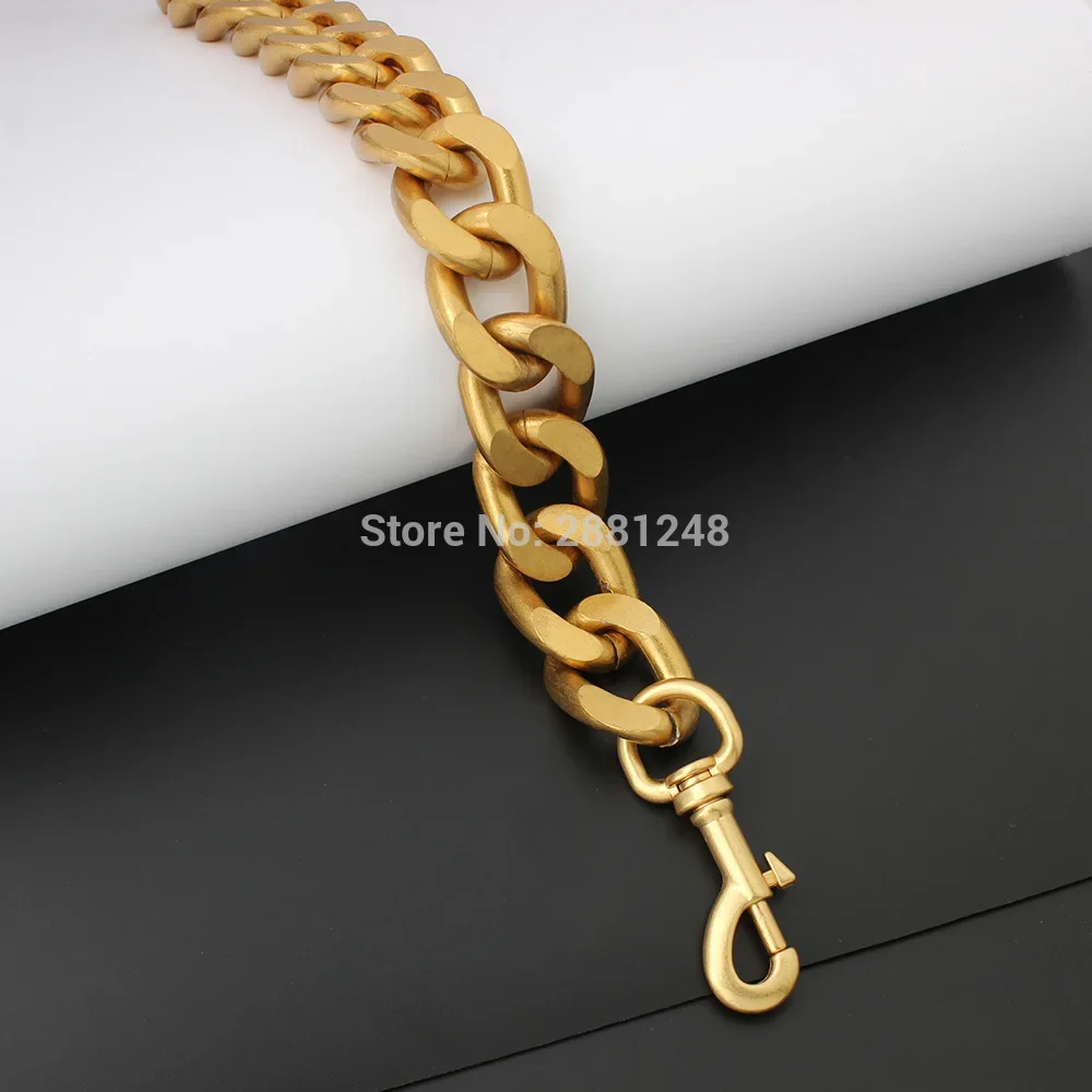 1PC Satin Gold 25MM Aluminum Chain Light Weight Purse Thick Chain Strap Crossbody Underarm Bags Handbag  Accessories