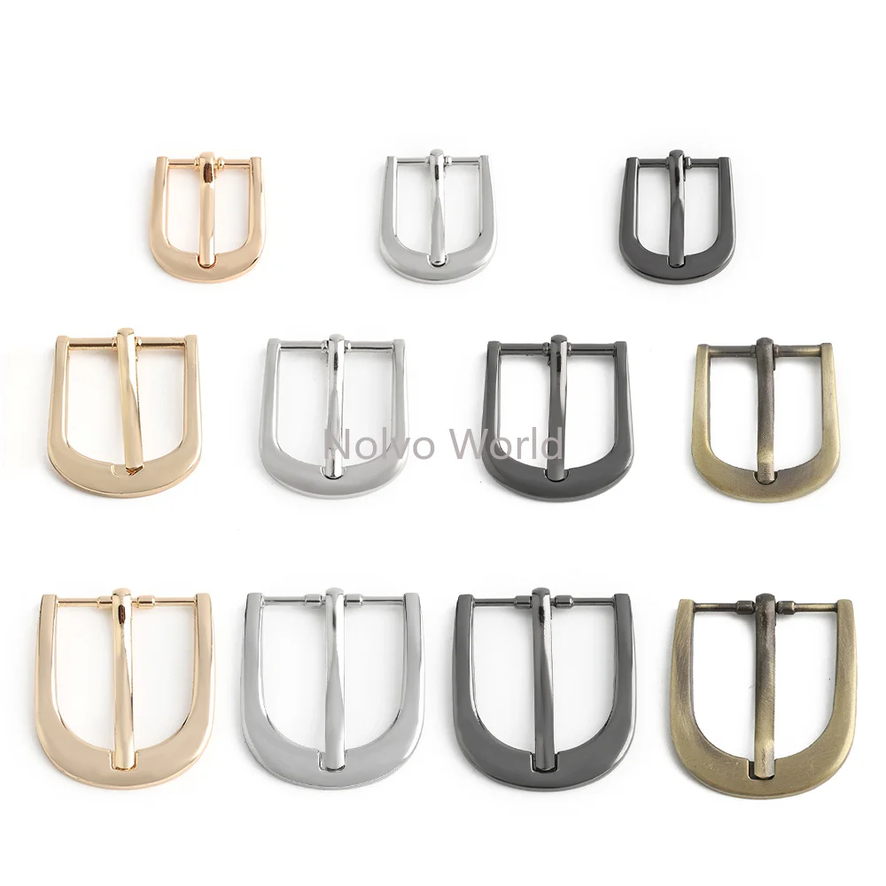 10/30/100PCS Inner Wide:16-32mm Metal Pin Buckles For Webbing Dog Collar Hooks Clothes Slider Clasp Shoes Handbag Accessories