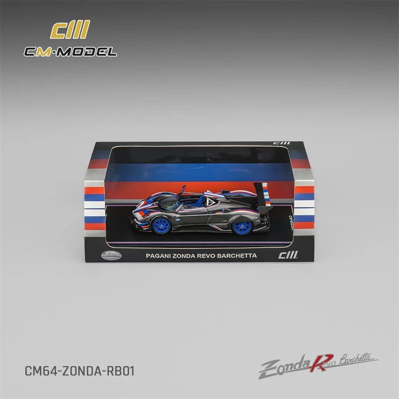

Коллекционная модель автомобиля CMModel 1:64 Pagani Zonda Revo Barchetta McLaren 720SGT3X-02 из литого сплава, украшение, подарок