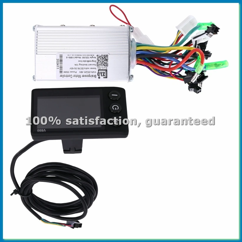 

Контроллер для электровелосипеда, бесщеточный контроллер V890 с ЖК-дисплеем, 350 Вт, запчасти для электровелосипедов, 24-48 В, 350 Вт-ABHG