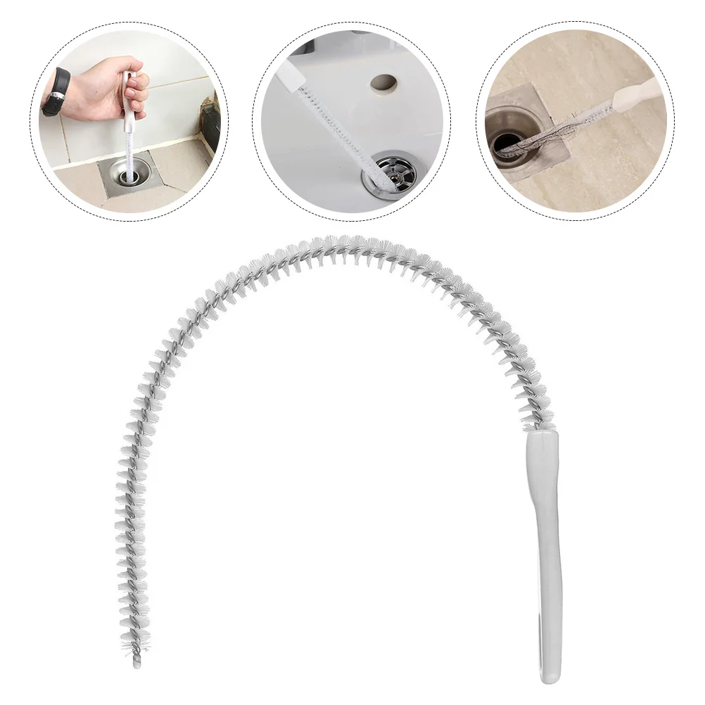 

1Pcs Flexible Drain Cleaning Brush High Quality ABS Nylon Sewer Dredge Tool Sink Bath Toilet Clog Remover Hair Food Garbage