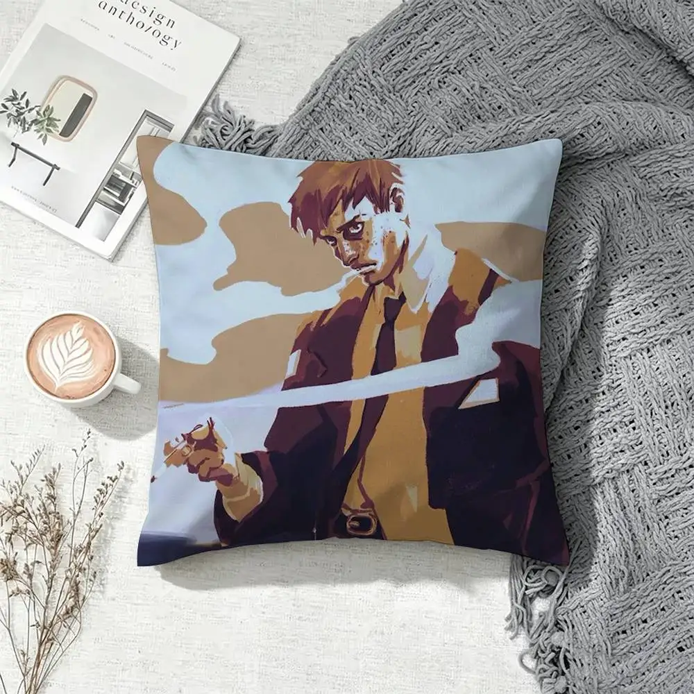 G-Gritty Noir Disco Elysium  Square Pillow Case Multi Sizes For Car Home Bedroom Decor Custom Valentine Gifts