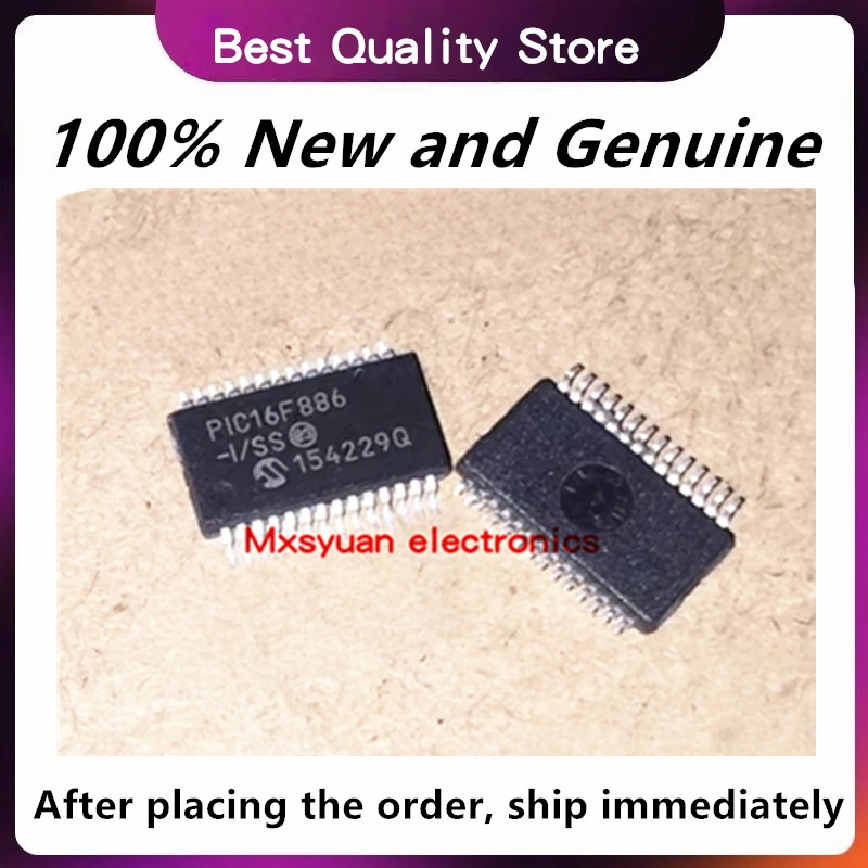 in stock 10PCS~100PCS/LOT PIC16F886-I/SS PIC16F886T-I/SS PIC16F886 SSOP28  100% New Spot Stock